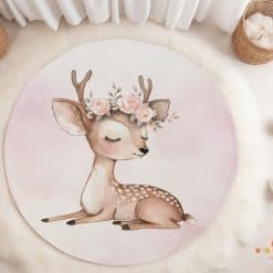 Babykamer met vloermat Fairy Garden met Hertje