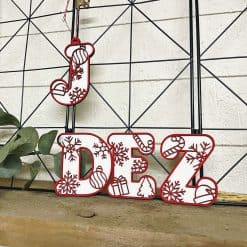 Houten decoletters kerst