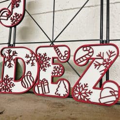 Houten decoletters kerst