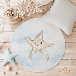 Babykamer met vloermat / vloerzeil /vloerkleed, kinderkamer vloerkleed, Zeester