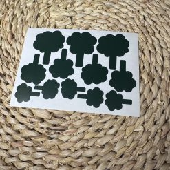 Bomen rond donkergroen