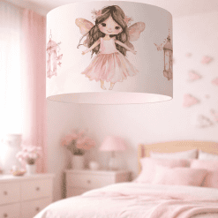 Hanglamp kinderkamer - fairy garden - hanglamp elfjes - roze tinten - verlichting kinderkamer
