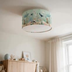 Plafondlamp Kinderkamer, onderwaterwereld, verlichting plafond, verlichting babykamer, subtiele sfeer verlichting