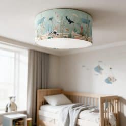 Plafondlamp Kelp Forest, plafondlamp onderwater, plafondlamp zeedieren, verlichting onderwaterwereld, lamp met zeedieren, kinderkamer lamp, babykamer lamp, verlichting