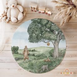 Babykamer met vloermat / vloerzeil kinderkamer, speelmat, knoeimat