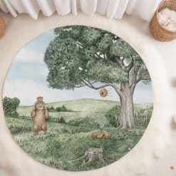 Babykamer met vloermat / vloerzeil kinderkamer, speelmat, knoeimat