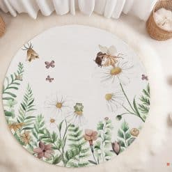 Babykamer met vloermat / vloerzeil kinderkamer, speelmat, knoeimat