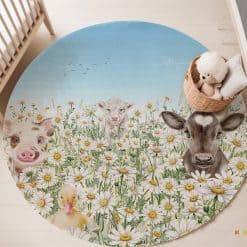 Babykamer met vloermat / vloerzeil kinderkamer, speelmat, knoeimat