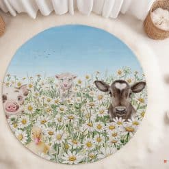 Babykamer met vloermat / vloerzeil kinderkamer, speelmat, knoeimat