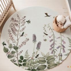Babykamer met vloermat / vloerzeil kinderkamer, speelmat, knoeimat