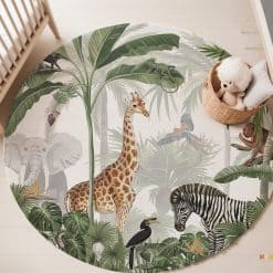Babykamer met vloermat / vloerzeil kinderkamer, speelmat, knoeimat