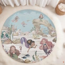 Babykamer met vloermat / vloerzeil kinderkamer, speelmat, knoeimat