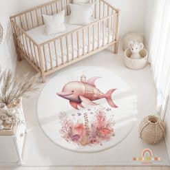 Kinderkamer speelmat, vloerkleed, vloermat, vloerzeil, knoeikleed, speelkleed, babykamer, zeemeerminnen