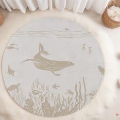 Babykamer met vloermat / vloerzeil kinderkamer, speelmat, knoeimat