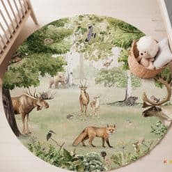 Babykamer met vloermat / vloerzeil kinderkamer, speelmat, knoeimat