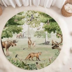Babykamer met vloermat / vloerzeil kinderkamer, speelmat, knoeimat