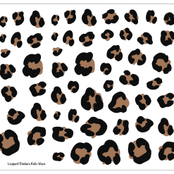 Alternative view of Muursticker Leopard Spots - Earth Lava