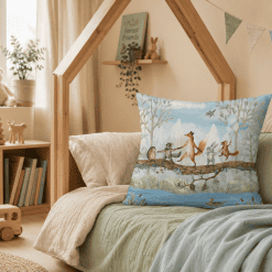 Kinderkamer, knus met kussen XL, groot kinderkamer kussen