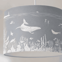 dichtbij Hanglamp Monochrome Sea, hanglamp onderwaterwereld, kinderkamer verlichting met zeedieren