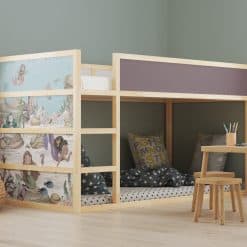 Sticker Ikea Kura bed, stickers voor je bed, kura hack