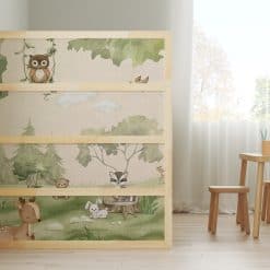 Woodland Joy, kinderkamer bosdieren, kura sticker bosdieren