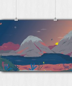 Issue #12 Running Landscape Art Print