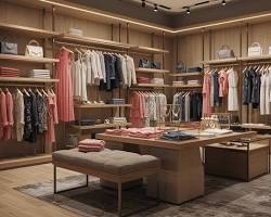 تشكيلة ملابس الشتاء الرجالية معروضة في بوتيك الوليد بدبي.