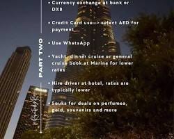 عملة الإمارات (الدرهم الإماراتي) ببطاقات بنكية، ملحوظة حول التعامل في دبي