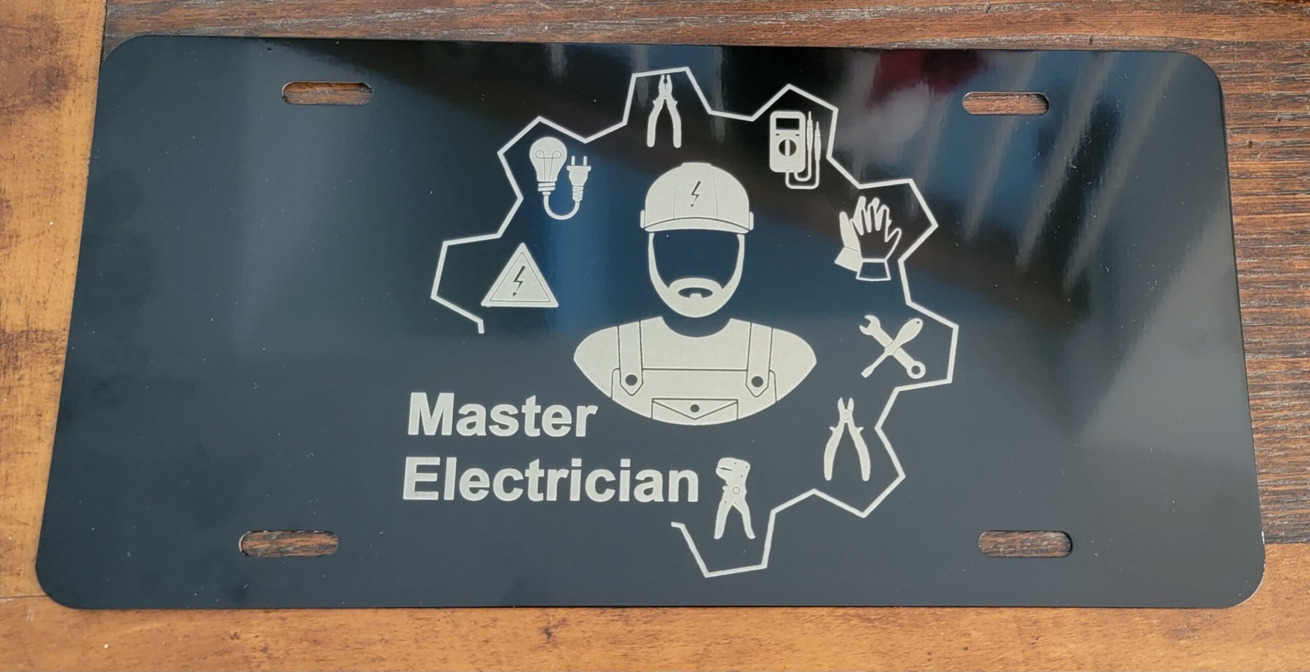 master electrician license plates