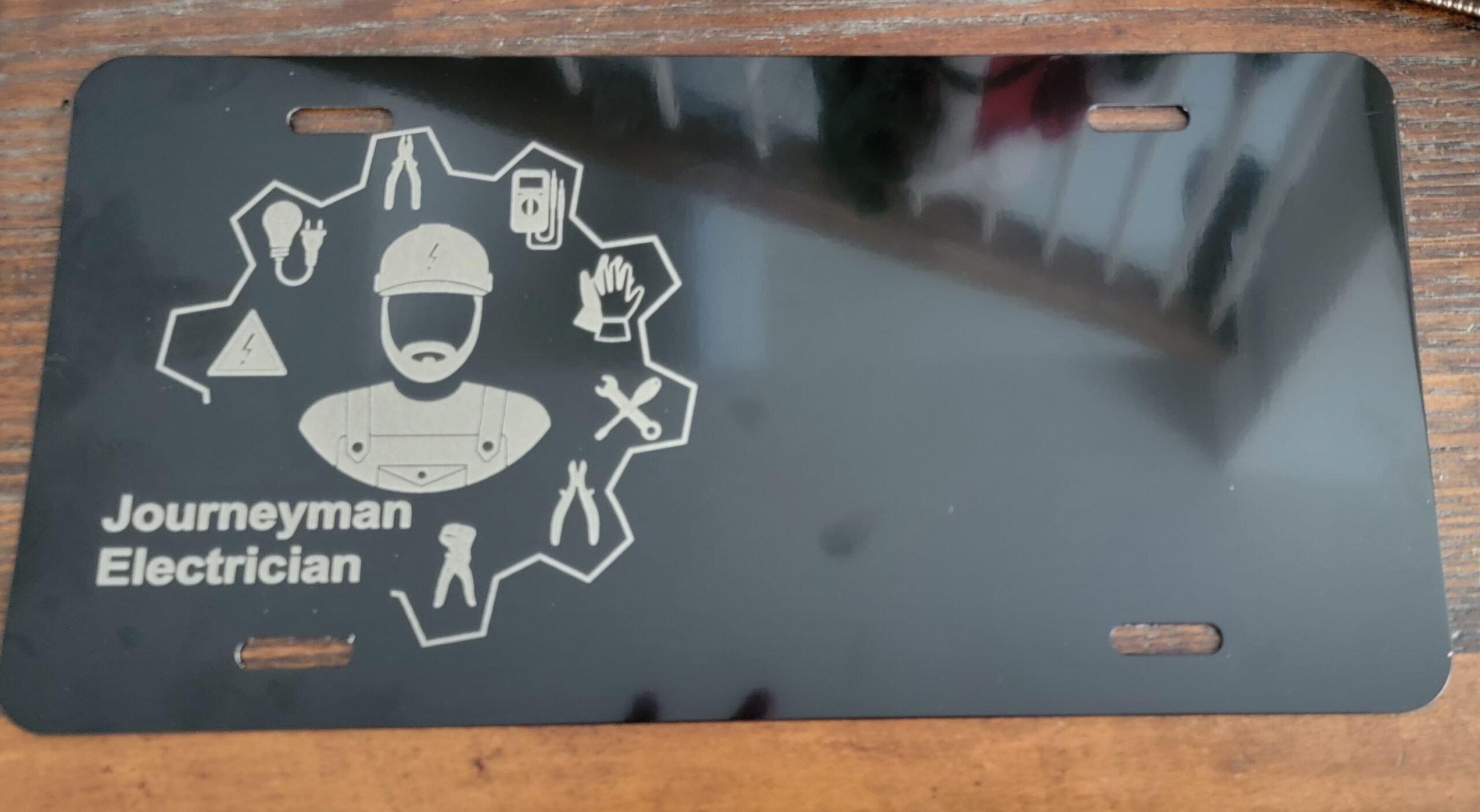 Journeyman Electrician License Plate
