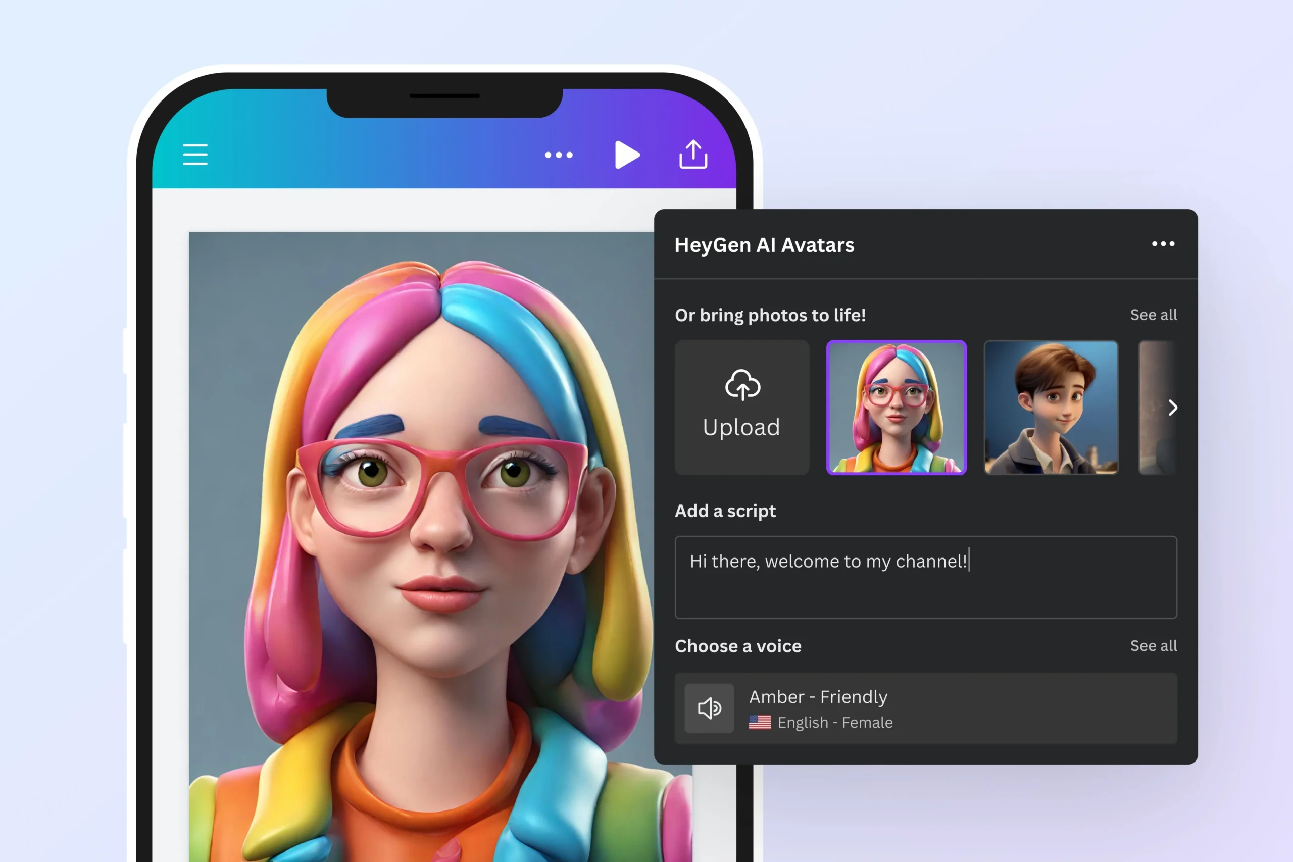 Generative AI tools for beginners — HeyGen AI avatar platform for creating video content
