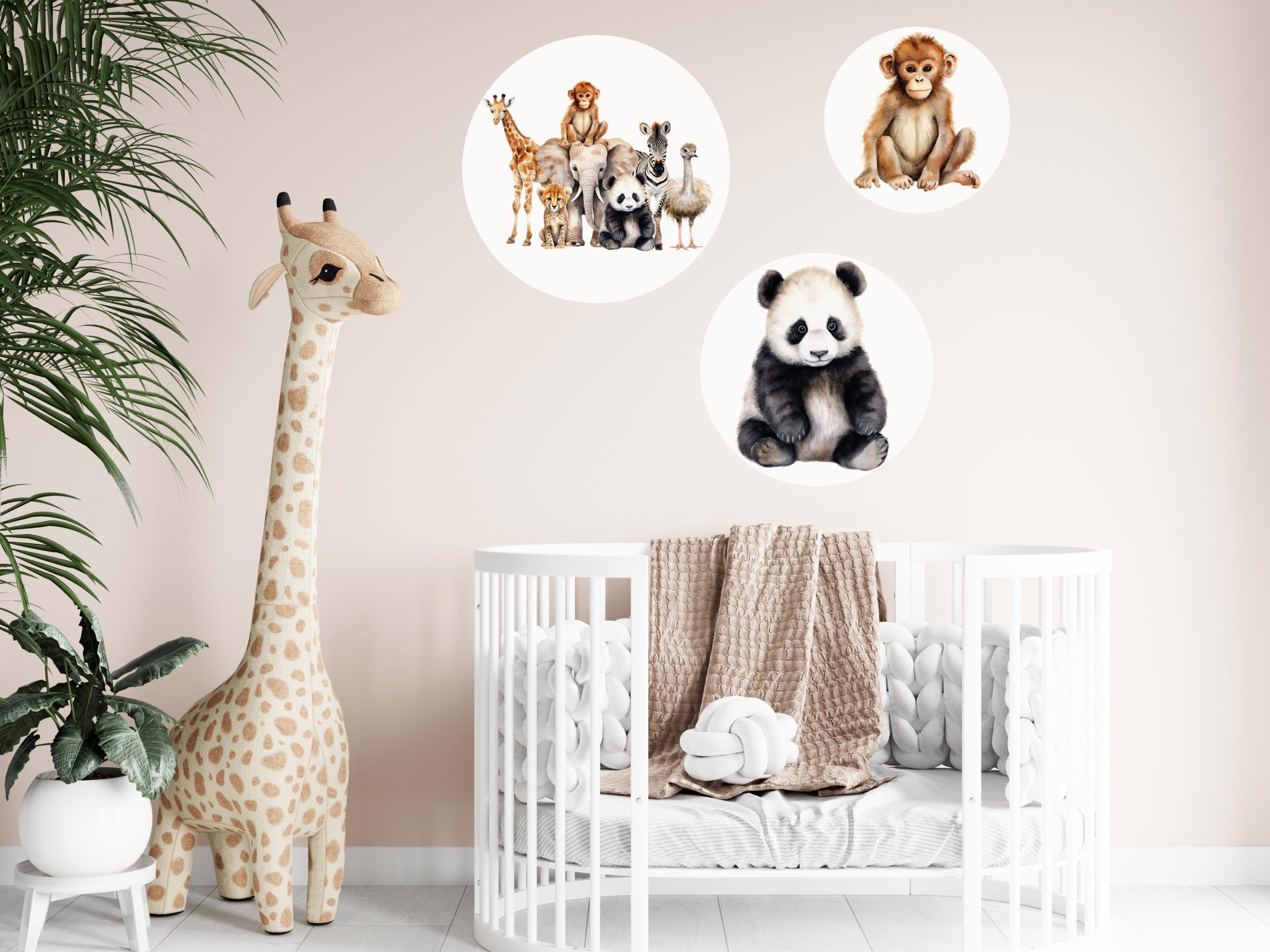 Kinderkamer Muurcirkels Safari