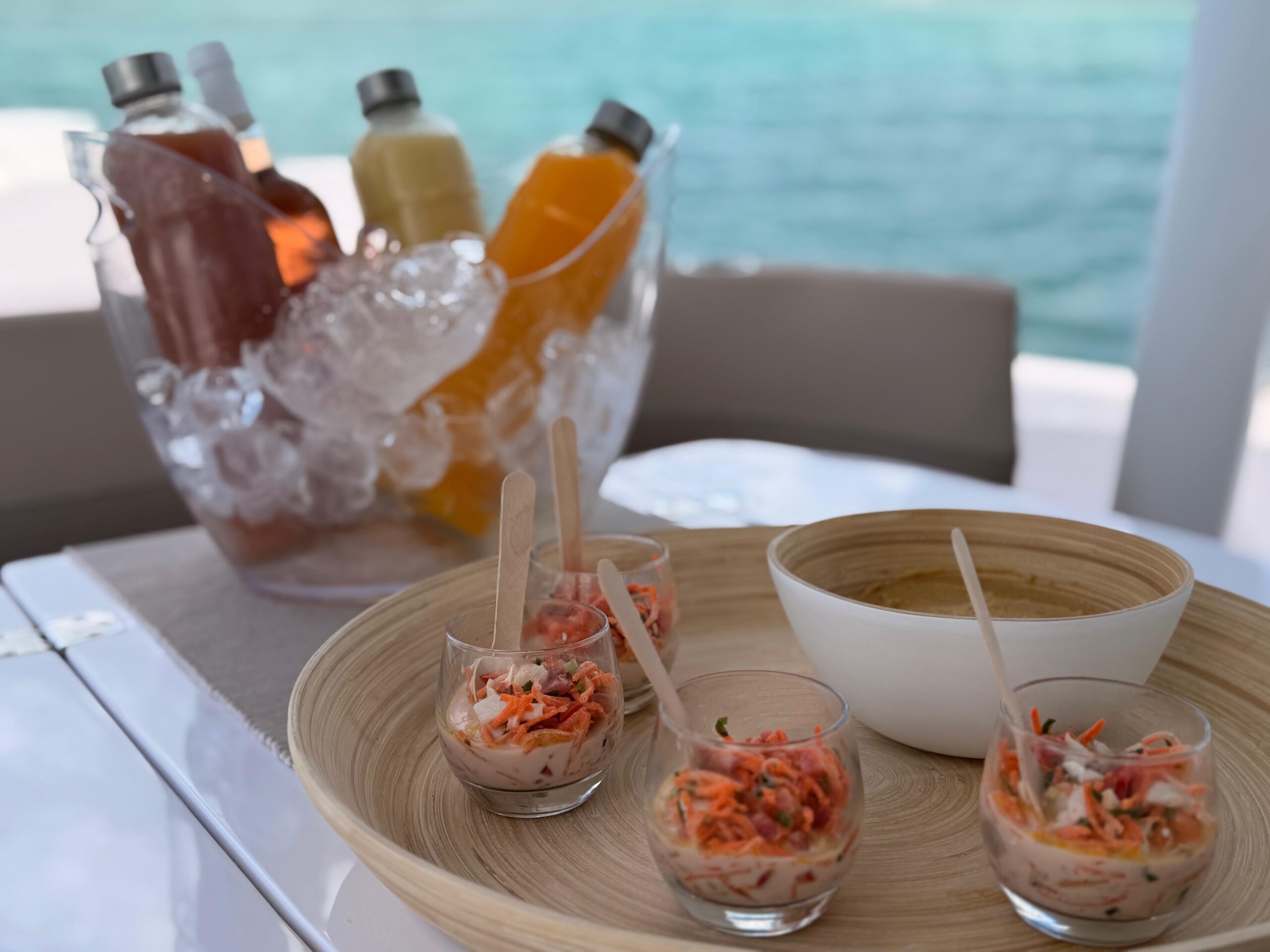 Repas premium Seatrip Guadeloupe pour excursion privatisée ou petit comité