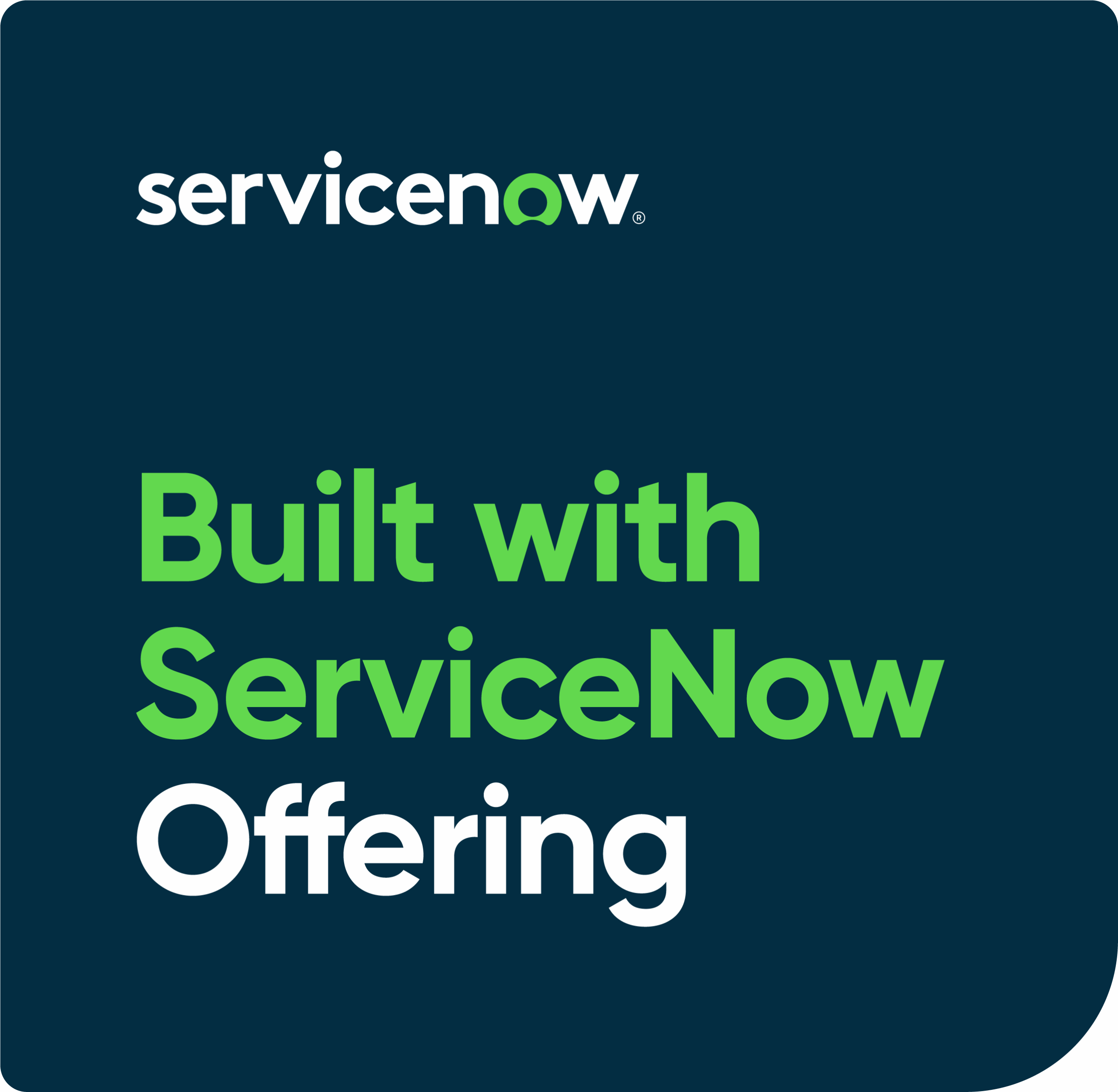 Built With ServiceNow Offering