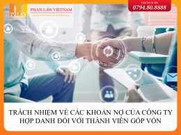 Trách nhiệm về các khoản nợ của công ty hợp danh đối với thành viên góp vốn