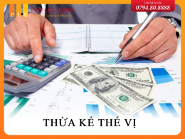 Thừa kế thế vị được áp dụng trong trường hợp nào?