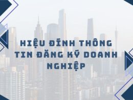 Lưu ý khi hiệu đính thông tin đăng ký doanh nghiệp.