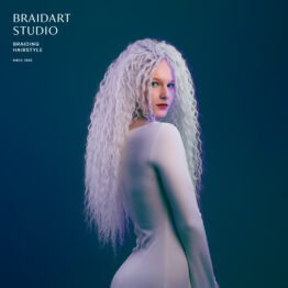 Афрокудри белые, плетение в Санкт-Петербурге.