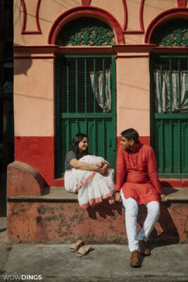 Pre-wedding in north kolkata vintage places