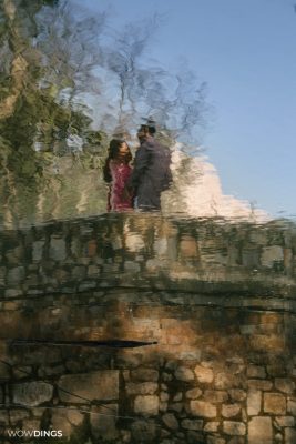 Pre-wedding photography of muslim couple in mehrauli archeological park