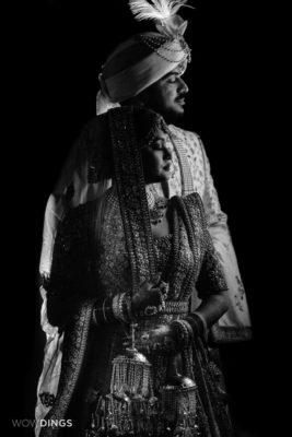 bride aand groom in garwali wedding