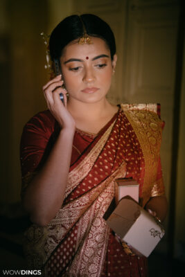 bengali bride in bengali wedding attire
