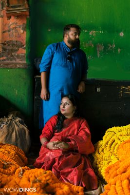Bengali prewedding at Mallick Ghat Flower Market