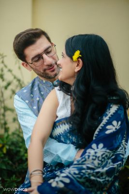 Begali bride with iltalian groom in kolkata prewedding shoot