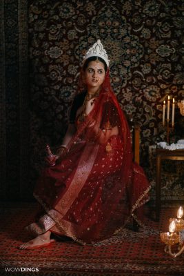 Bengali Bride portrait, Cross culture wedding photography in kolkata by wowdings
