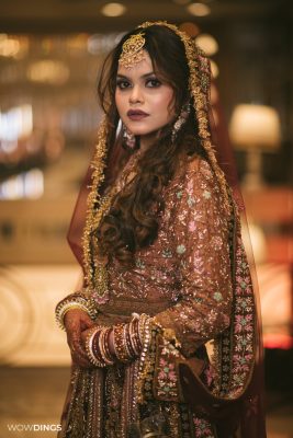 muslim bride in wedding day