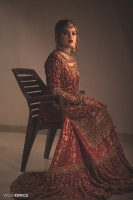 muslim bride in wedding day
