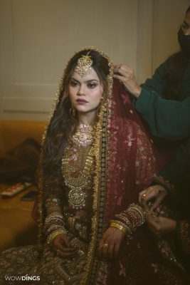 muslim bride in wedding day