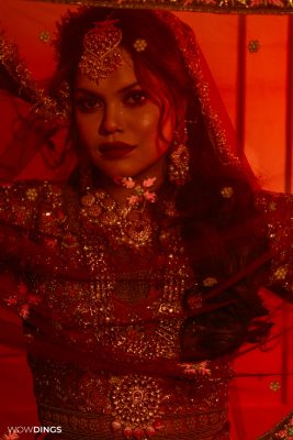 muslim bride in wedding day