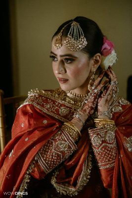Beautiful muslim bride in Walima event photography